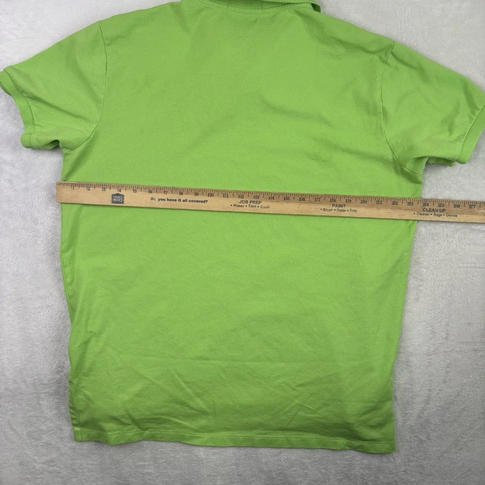 Polo Ralph Lauren Pima Stretch Green Short Sleeve Collared Shirt Men's XL